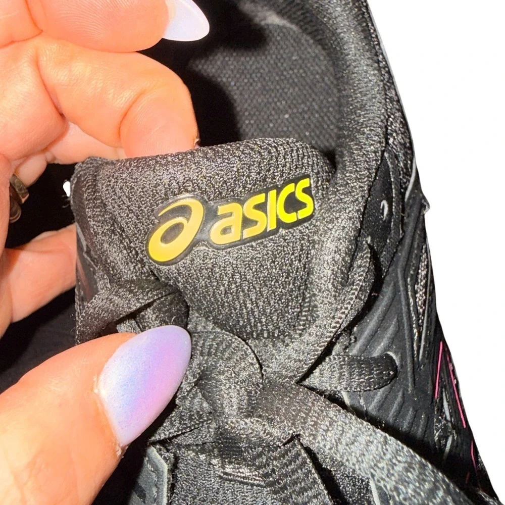 ASICS Gel-Excite 8‎ Running Shoes Womens 8.5 Wide Pre-Owned Sneakers Black Pink